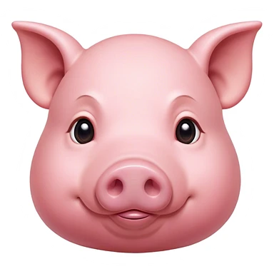 Cinematic Noble Pig Portrait Emoji, Poised and regal, with a stout, robust build and a smooth, well-groomed rosy-pink hide, deep-set soulful beady eyes, Simplified yet sharp and sophisticated features, highly detailed, glowing with a soft, dignified glow, high shine, intelligent and determined, stylized with an air of barnyard nobility, focused and attentive, soft glowing outline, capturing the essence of a watchful and confident pig, so majestic it feels as though it could trot out of the screen with effortless authority! sticker