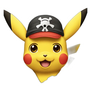 Pikachu pirata sticker
