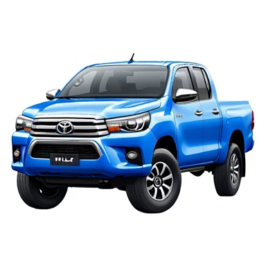 Toyota Hilux - Toyota (Model Year: 2021) (Iconic colour: Blue) sticker
