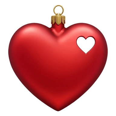 Christmas heart sticker