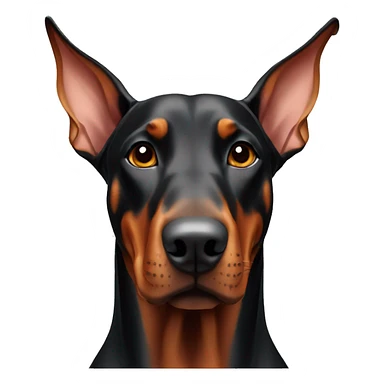 doberman red sticker
