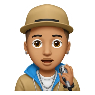 Duki cantando rapero argentino sticker