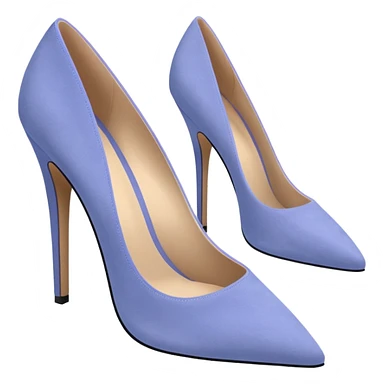 suede periwinkle heels sticker