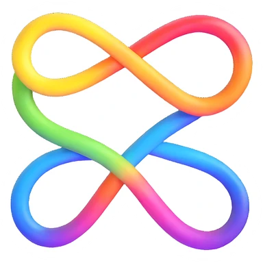 Neurodiversity symbol with rainbow infinity sticker