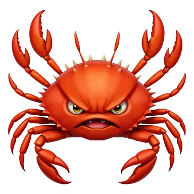 Mad crab sticker