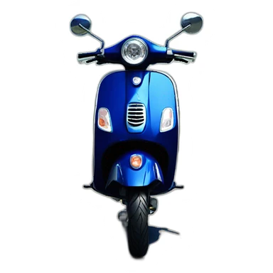 Beautiful and cutie Vespa Lx Midnight Blue  sticker