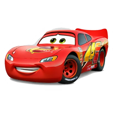 lightning Mcqueen but sad sticker