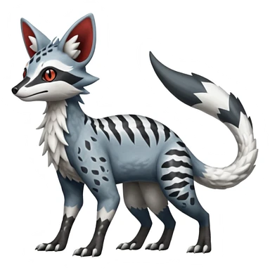 Silvally-Nargacuga-Trico-Genet-fusion-animal-hybrid-creature, full body sticker