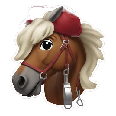 oklahoma sooners mascot as a horse sticker