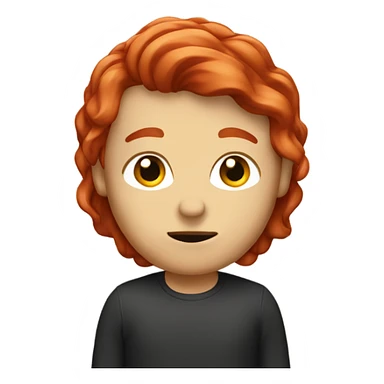 Red hair saying I don’t know sticker