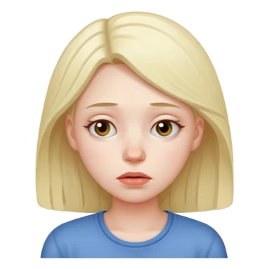 a girl tired of her friends sticker