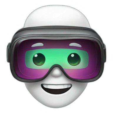 a neardental with virtual reality goggles sticker