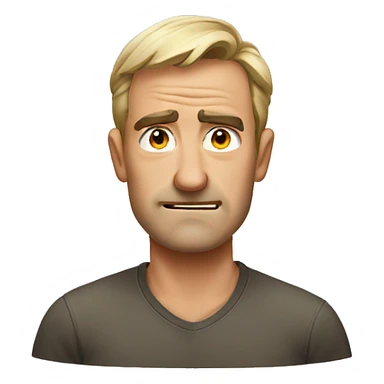 Australian dad but mad, not smiling, mad eyebrows  sticker