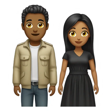 femme-algerienne-et-homme-noir sticker