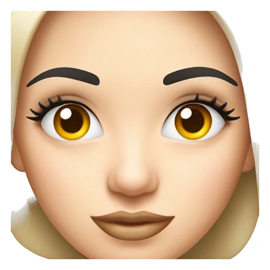 eyebrows that are pierced with permanent makeup sticker