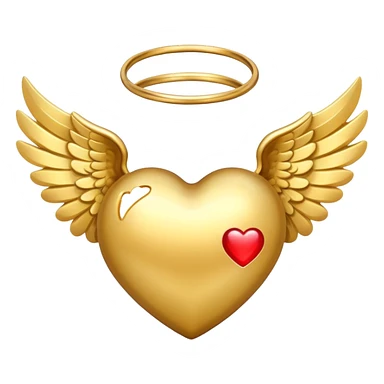 heart with angel wings sticker
