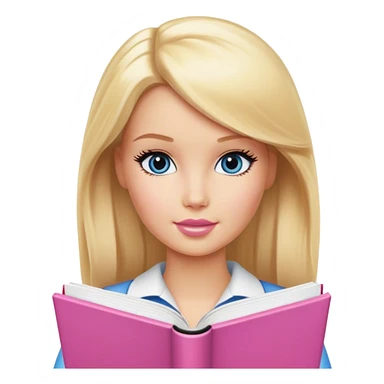 barbie study sticker