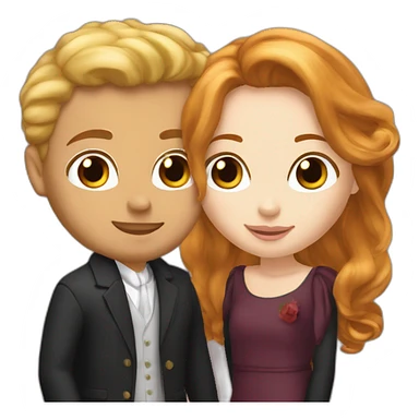 rousse et blond mariagz sticker