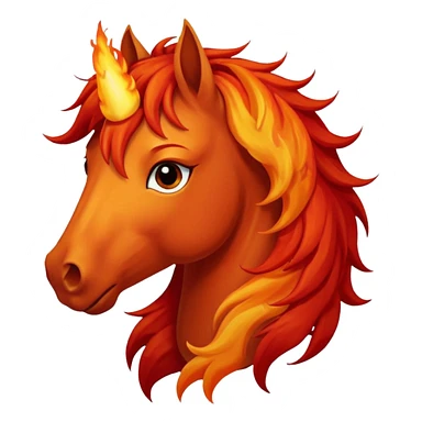 Fire horse sticker