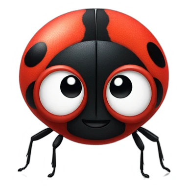 Pixar ladybug hairy sticker