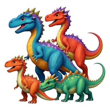 🦕+🦖+🐉 sticker