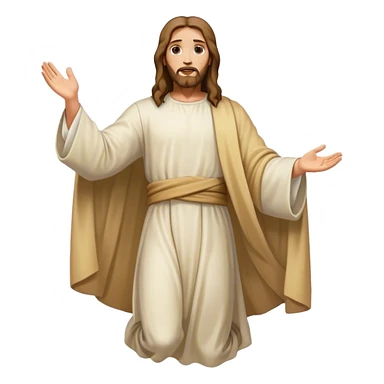 jesus levitating  sticker