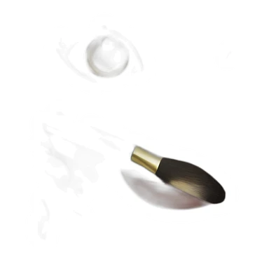 brunette girl doing makeup sticker