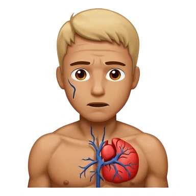 Guy strangling himself sticker