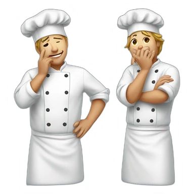 chef kissing pinched fingers in joy sticker