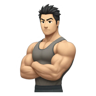 muscle Chikawa sticker