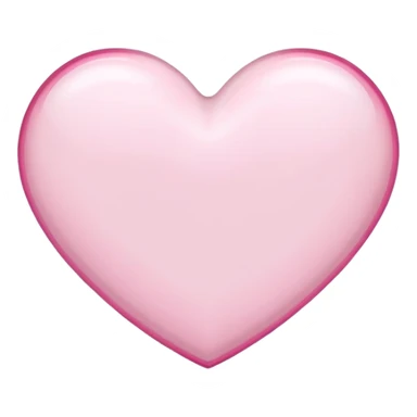 White heart with pink outline sticker