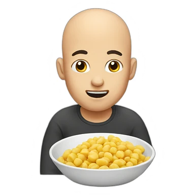 bald-men-eating sticker