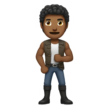 Hombre fuerte  sticker