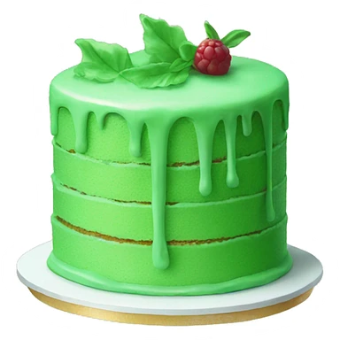 Aesthetic green cake sticker