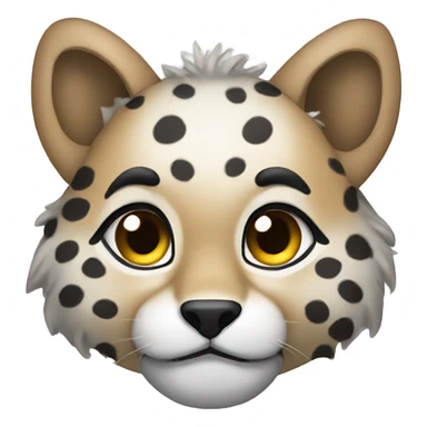 pretty cheatah bow sticker