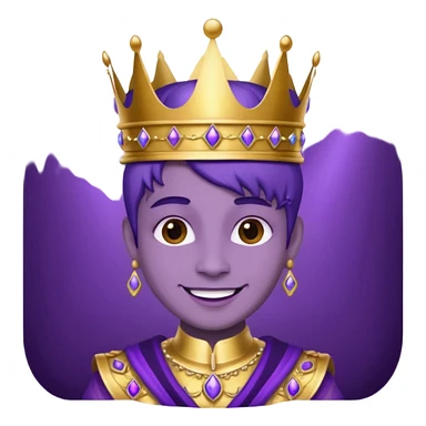 Purple royalty sticker