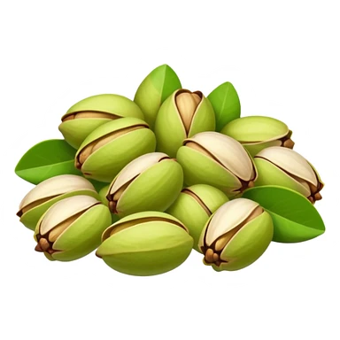Heap of raw pistachios with shells, natural and organic, close-up view sticker