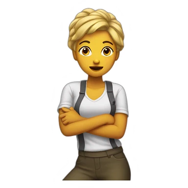 Femme Qui Dab sticker