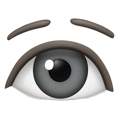 gray eyes with long eyelashes sticker