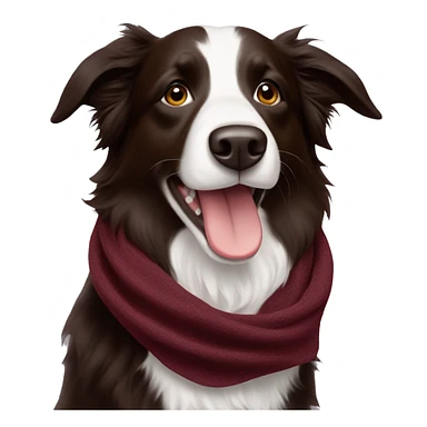 maroon scarf, texas A&M, Border collie  sticker