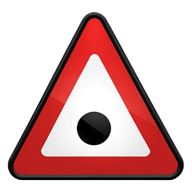 traffic sign tringle symbols sticker