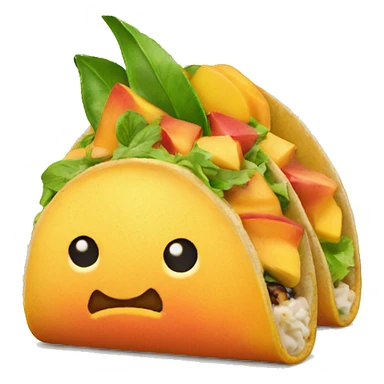 Peach tacos sticker