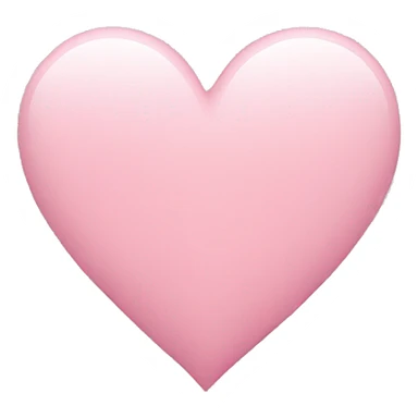 light pink heart sticker