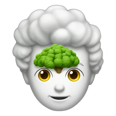 A Brokkoli With a face sticker
