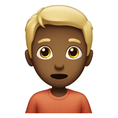 a kid holding his hands in front of his mouth sticker