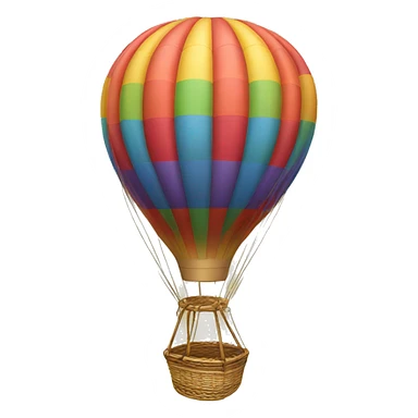 hot-air balloon sticker