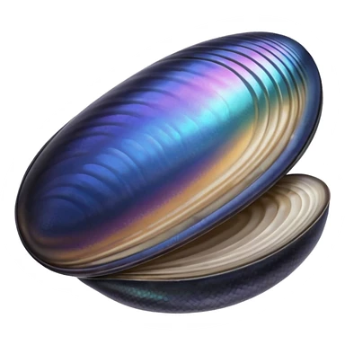 mussel, shell sticker