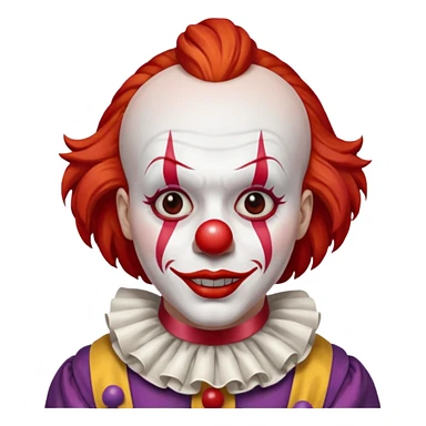 The clown from the movie IT sticker