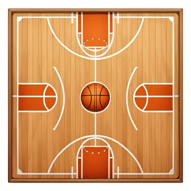basketball court sticker