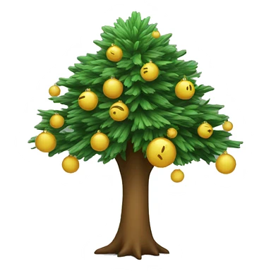 New Year tree sticker
